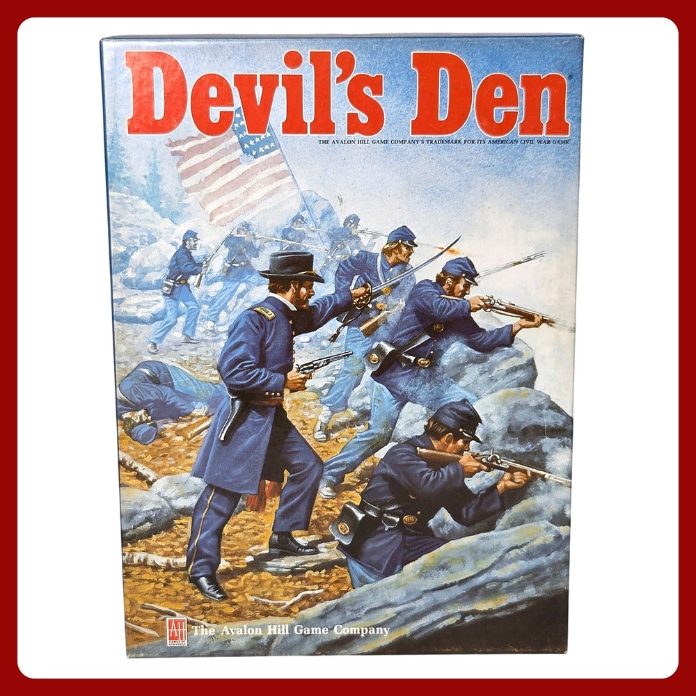 Avalon Hill Devil's Den Civil‎ War Strategy Game EUC